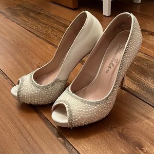 Sparkly High Heels, purchased from David’s Bridal!